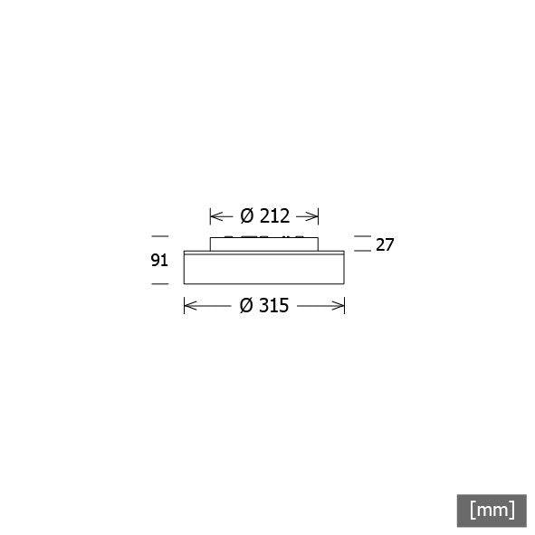 LTS Licht&Leuchten - Decken-/Wandleuchte LED-Leuchte LUNXXS101.8301DALIsw 830, DALI