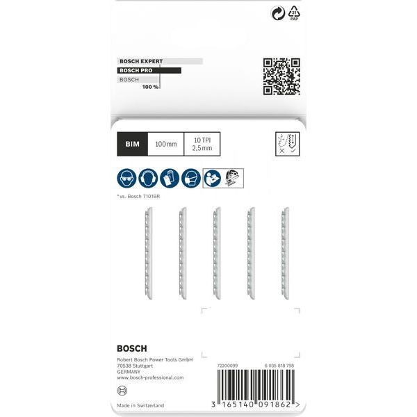 Bosch - Stichsägeblatt PRO Hardwood clean reverse 2608634235 T101BRF