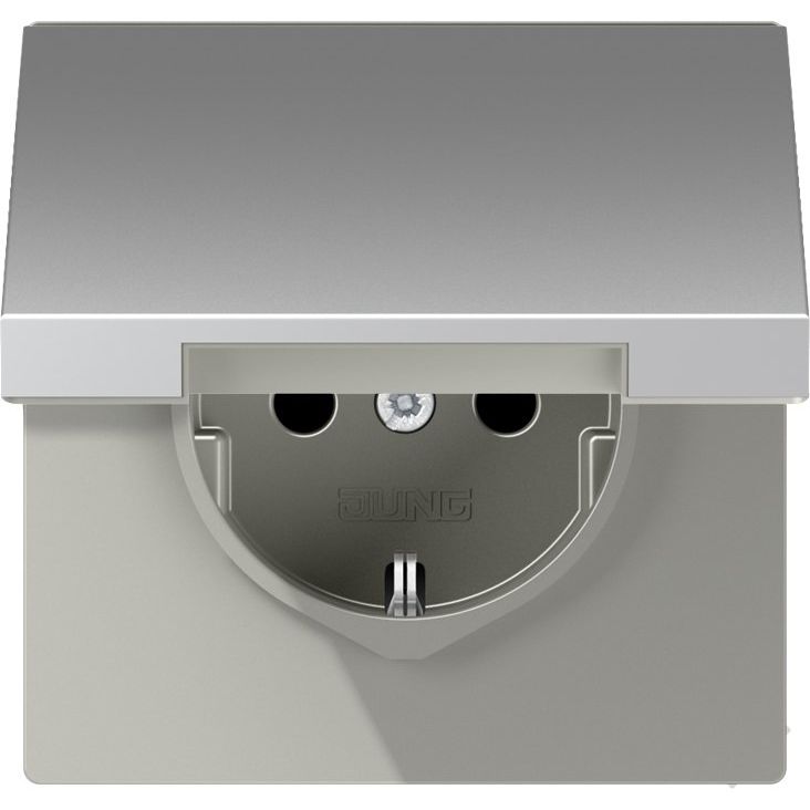 Jung - Steckdose SCHUKO Steckdose AL1521KL 16 A 250 V,Aluminium