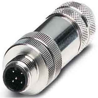 Phoenix Contact - Rundsteckverbinder, feldkonfektionierbar (Industriesteckverbinder) Sensor-Aktor-Stecker SACC #1521258 M12MSD-4CON-PG7-SH