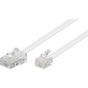 Goobay - Konfektionierte Fernmeldeleitung RJ45-RJ11 Anschlußkabel 93059 10m,ws,St/St