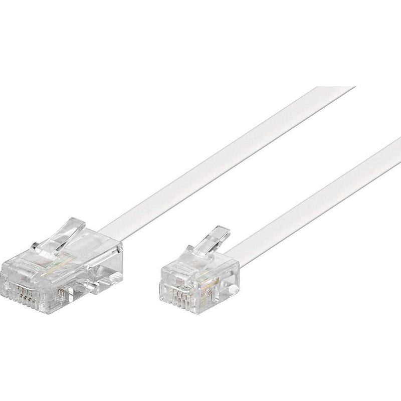 Goobay - Konfektionierte Fernmeldeleitung RJ45-RJ11 Anschlußkabel 93059 10m,ws,St/St