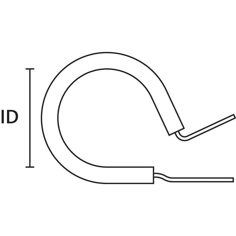 HellermannTyton - Rohrschelle Befestigungs-Clip AFCS10-GS PVC-BK/ML − 10 Stück