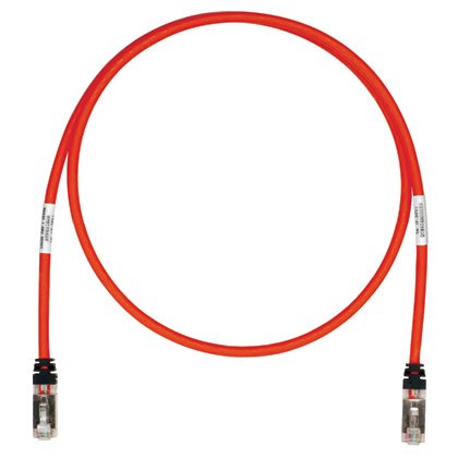 Panduit - Patchkabel Kupfer Patchkabel Cat.6A STP6X25MRD S/FTP, 25m, rt − 10 Stück