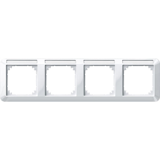 Merten - Abdeckrahmen Rahmen 4f.pws/gl 387419 Beschriftungsträger