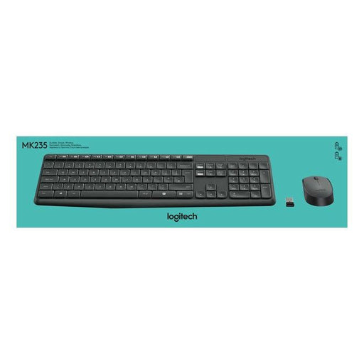 Logitech - Tastatur Tastatur/Maus Set MK235 ant Wireless,Optisch