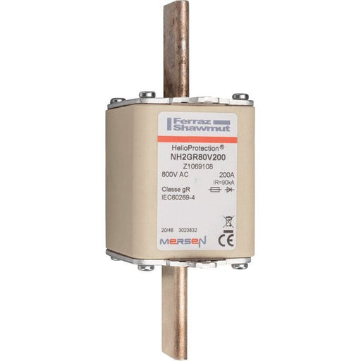 Mersen - Messersicherung Sicherungseinsatz NH2GR80V200 200A Gr.1 AC800V sfü − 3 Stück