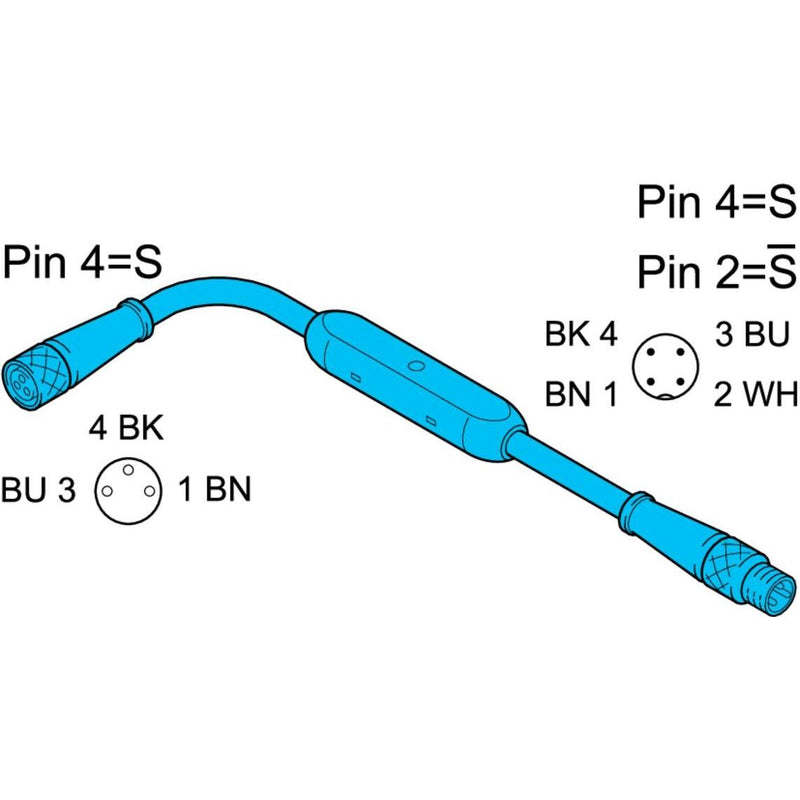Di-soric - Passiver Sensor-/Aktor-Verteiler (mit Leitung) Funktionsadapter VKHM-Z/VSM-Z/P4