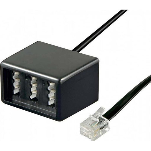 Goobay - Kommunikationstechnik-Adapter TAE Adapter NFN-RJ11/RJ14 68026 0,2m,sw,Bu/St − 10 Stück