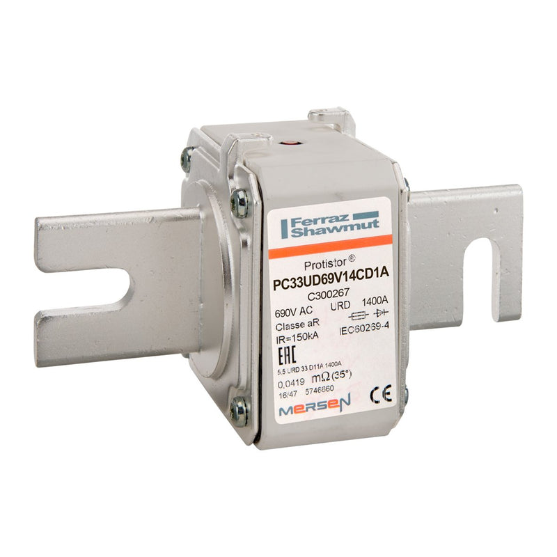 Mersen - HRC-Sicherung Sicherungseinsatz aR PC33UD69V14CD1A/3 Gr.33 AC690V 1400A − 3 Stück