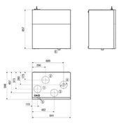 Maico - Wohnungslüftungsgerät mit Wärmerückgewinnung Einfamilienhaus Raumluft-System WS 470 BET Bypass+Enthalp.450m2