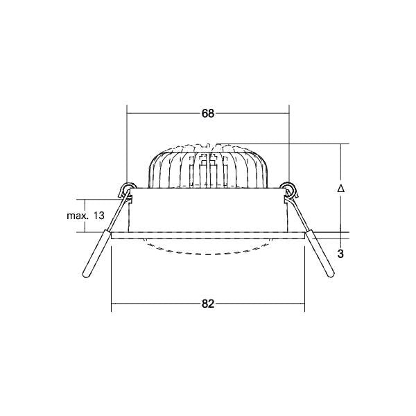 Brumberg Leuchten - Downlight/Strahler/Flutlicht Einbaustrahler 27063170 ohne Fassung