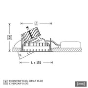 LTS Licht&Leuchten - Downlight/Strahler/Flutlicht LED-Einbaustrahler SCEKLP 10.2030.25 ws Scene1 830 25°