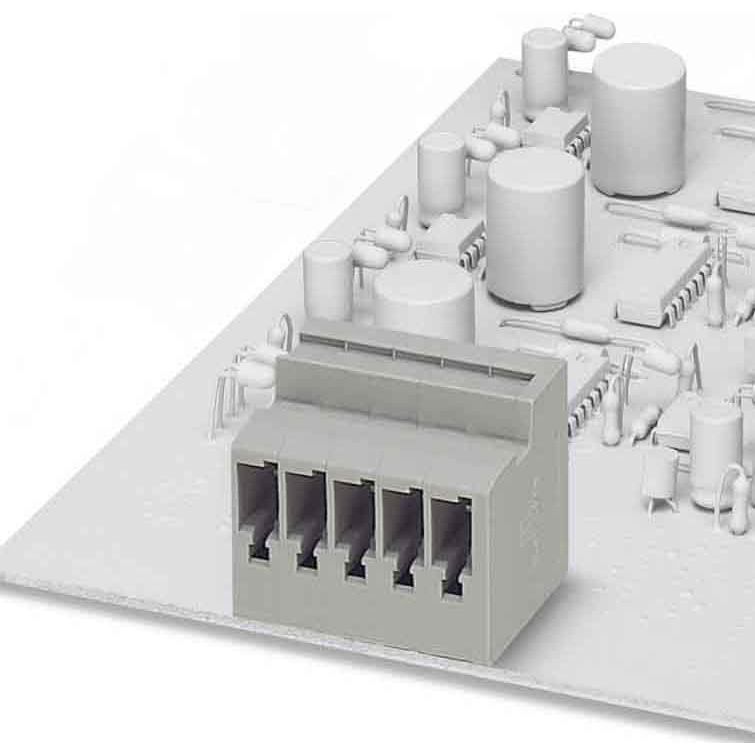 Phoenix Contact - Leiterplattensteckverbinder Grundleiste ST 4-PCB/ 2-G-6,2 f. Leiterplattenst. − 50 Stück