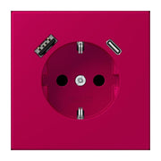 Jung - Steckdose SCHUKO Steckdose LC 1520-15 CA 230 rouge rubia (32101)
