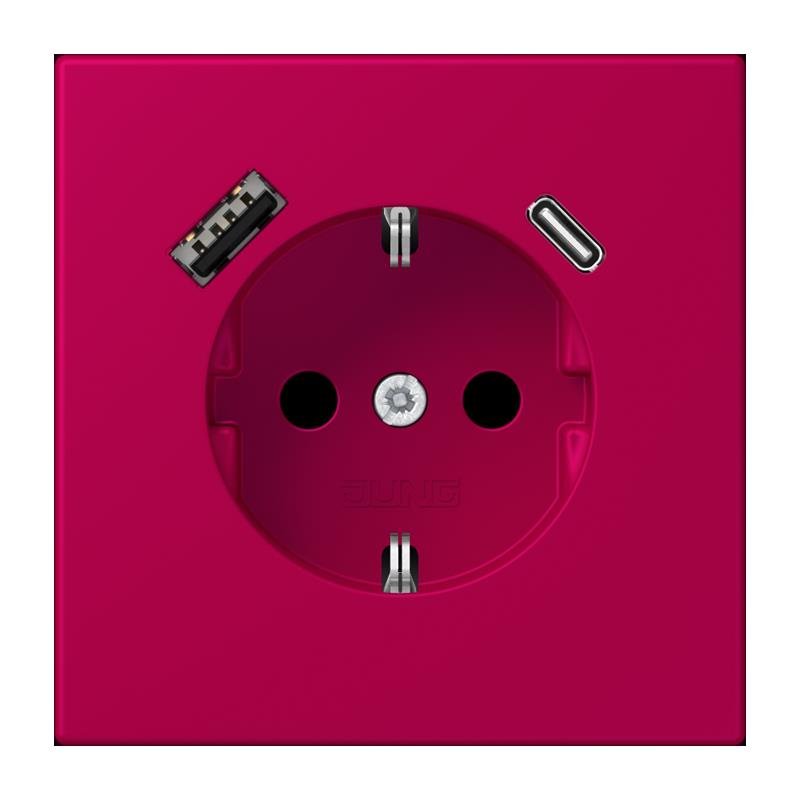 Jung - Steckdose SCHUKO Steckdose LC 1520-15 CA 230 rouge rubia (32101)
