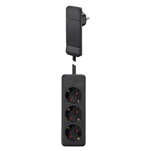 Bachmann - Steckverbinder für steckbare Gebäudeinstallation Schutzkont.-Flachstecker 933.014 sw, 1,6m Ltg