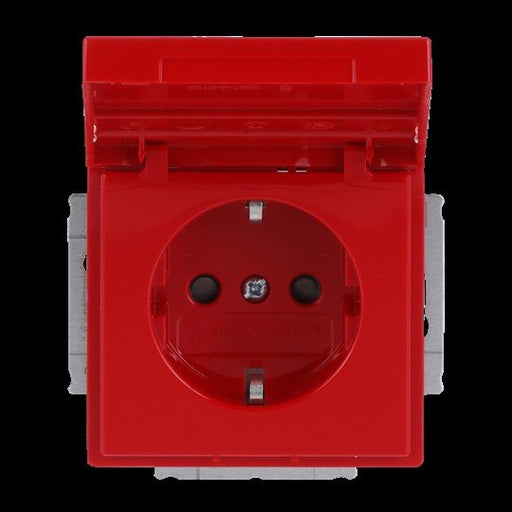 Busch-Jaeger - Steckdose SCHUKO Steckdosen-Einsatz 20 EUKNB-12-82 rot RAL3020