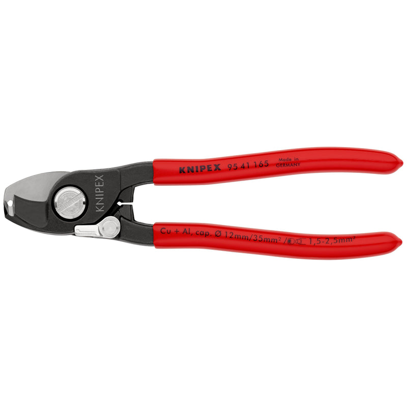 Knipex - Kabelschere 95 41 165 m. Abisolierfunktion