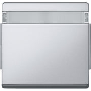 Merten - Abdeckung/Bedienelement für Installationsschalterprogramme Wippe alu 343960 mit Schriftfeld