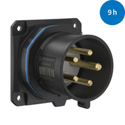Walther Werke - CEE-Gerätestecker (IEC 60309) CEE NEO Anbaugerätestecker FW631509CC gerade 32A 5P 9h