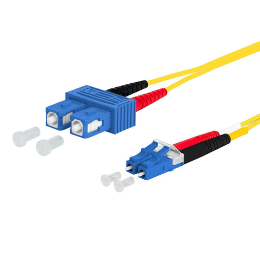Metz Connect - Patchkabel LWL Patchkabel 151P1EOJO05E SC-D/LC-D OS2, 0,5m