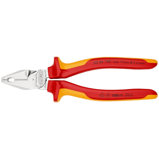 Knipex - Kombizange Kraft-Kombizange 02 06 180 isoliert, 180mm