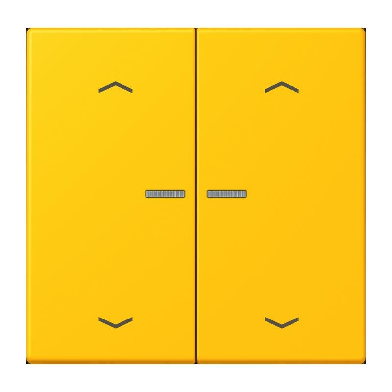 Jung - Abdeckung/Bedienelement für Installationsschalterprogramme Wippe mit Lichtleiter LC 102 KO5P 263 le jaune vif