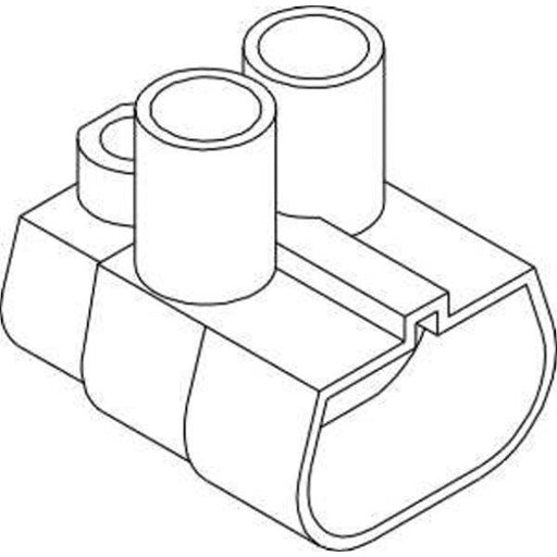 Pollmann - Ein- und mehrpolige Klemmenleiste Boxline BK2/350, 2x35mm BK2/350, 2X35QMM − 5 Stück