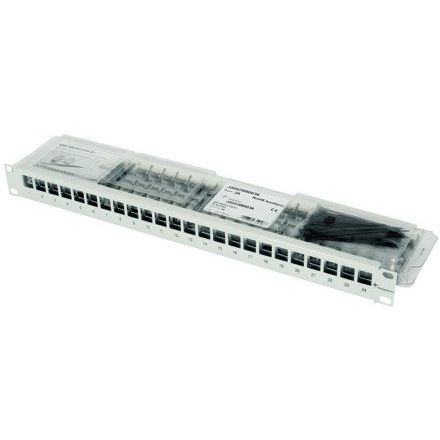 Telegärtner - Patchpanel Kupfer 19Z-Modulträger 100007010 1HE RAL7035
