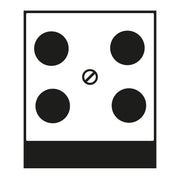 Jung - Einsatz/Abdeckung für Kommunikationstechnik Abdeckung 4-Loch-Sat A 561-4 SAT1 ANM anthrazit matt