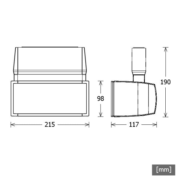LTS Licht&Leuchten - Downlight/Strahler/Flutlicht LED-Stromschienenstrahler EL 304.30.4 ws 3000K 75°weiß