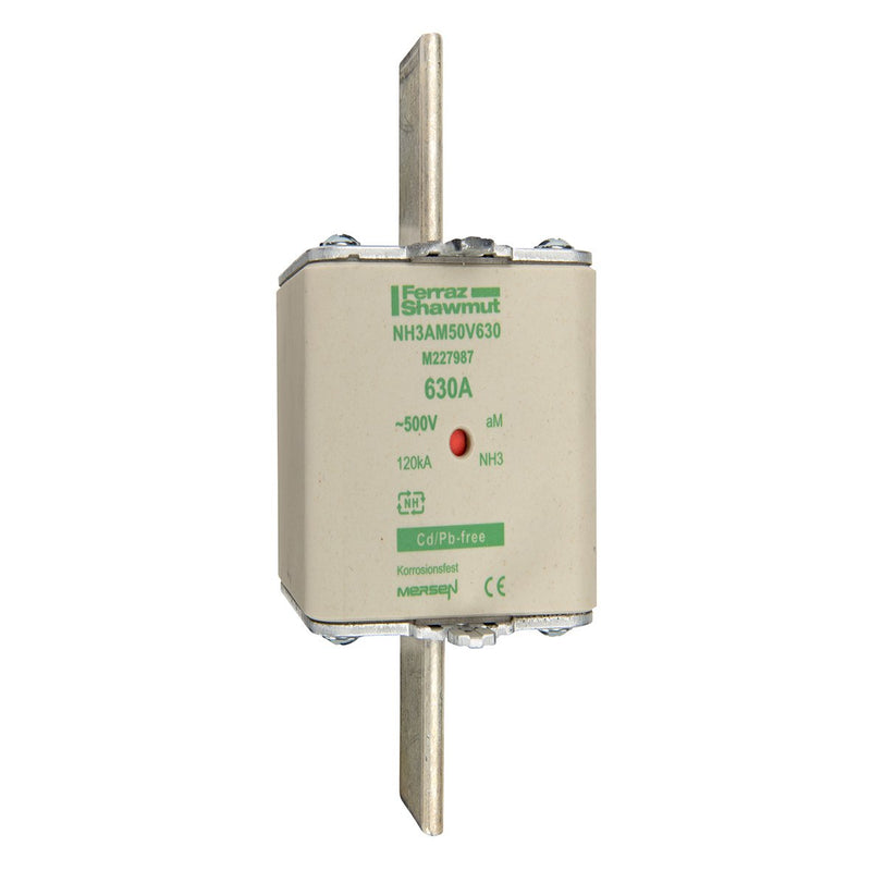 Mersen - Messersicherung Sicherungseinsatz NH aM NH4AM50V500-8 Gr.4 500A sfü KM