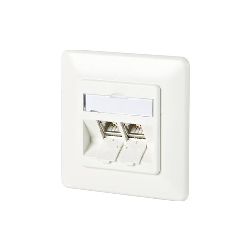 Metz Connect - Kommunikationsanschlussdose Kupfer Anschlussdose C6Amodul UP 130B11D21002-E 2Port 180 UP,rws − 10 Stück