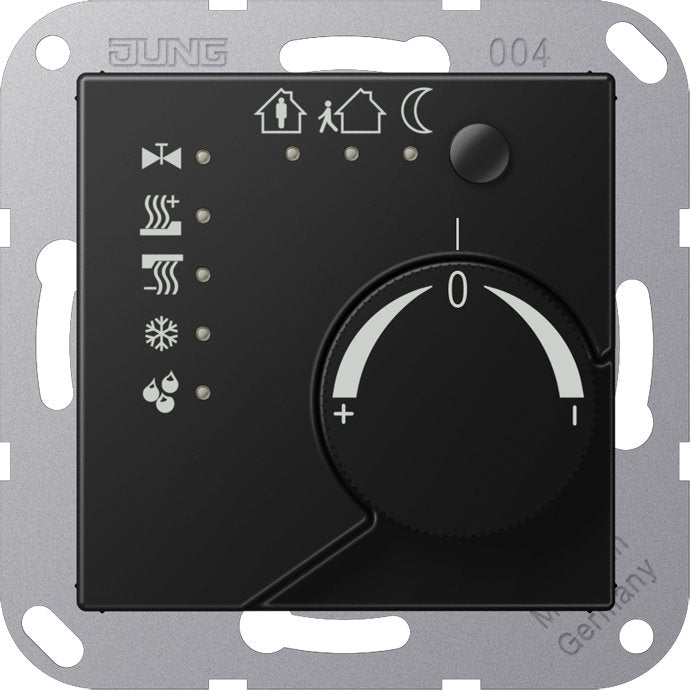 Jung - Bussystem-Raumtemperaturregler KNX-Stetigregler A 2178 TS SWM graphitschwarz matt