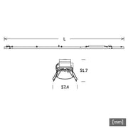 LTS Licht&Leuchten - Lichtleiste LED-Lichteinsatz LKL0701083011251D.NO 830, DALI