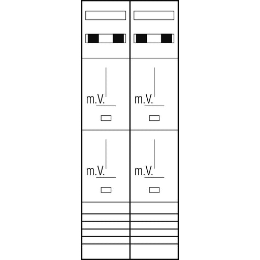 ABN - Zählerfeld Zählerplatz Z29540 3Pkt 4Z