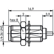 Telegärtner - Koax-Steckverbinder SMA-Einbaubuchse 50Ohm 100024708 AU 608 − 5 Stück