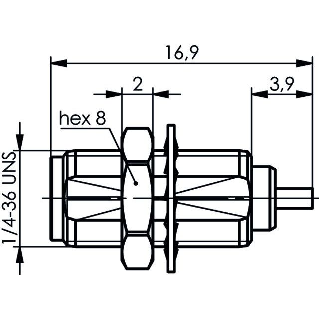 Telegärtner - Koax-Steckverbinder SMA-Einbaubuchse 50Ohm 100024708 AU 608 − 5 Stück
