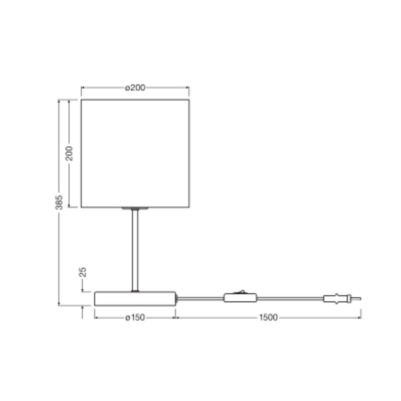 Ledvance - Tischleuchte E27 D. C. Cyl.Table E27 braun
