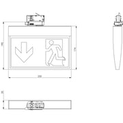 RP-Technik - Hinweisleuchte Sicherheitsleuchte KMU418SC-3P EB 8h