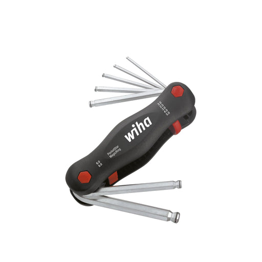 Wiha - Werkzeugset 6-Kant-Klapphalter 369R PocketStar 7tlg mit Kugelkopf
