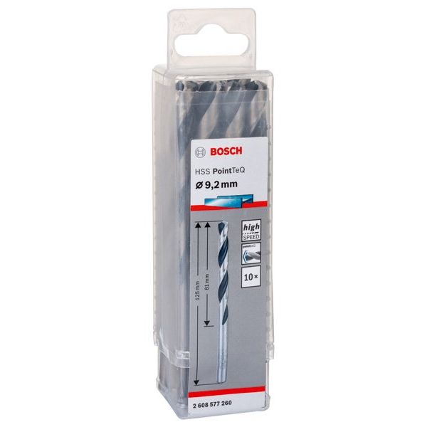 Bosch - Bohrer Metallspiralbohrer HSS 2608577260 PointTeQ DIN 338 9,2