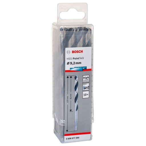Bosch - Bohrer Metallspiralbohrer HSS 2608577260 PointTeQ DIN 338 9,2