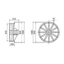Maico - Wandventilator für Industrie und Gewerbe Wandventilator DAS 80/4