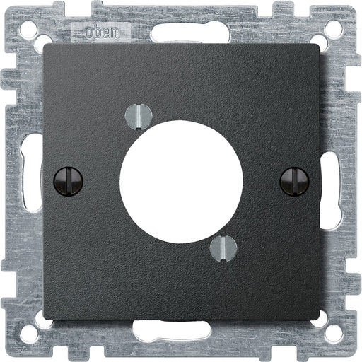 Merten - Einsatz/Abdeckung für Kommunikationstechnik Zentralplatte anth 468914 f.Audio-Steckver.XLR