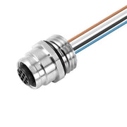 Weidmüller - Rundsteckverbinder, Einbau (mit Leitung) Einbaustecker SAIE-M12B-8-0,5U-M16