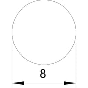 OBO Bettermann - Rundleiter/Draht für Blitzschutz Stahldraht vz RD 8-FT 8mm − 125 Meter