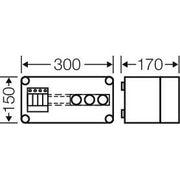 Hensel - Überspannungsableiter für Energietechnik/Stromversorgung Überspannungsschutzgehäuse Mi SP 2138