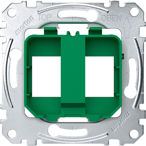 Merten - Einsatz/Abdeckung für Kommunikationstechnik Tragplatte gn MEG4566-0004 für Steckverbinder